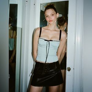 With Jean Ryder Corset Top Size XS Sweetheart Wired Bust Cup NWT